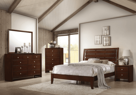 Peace Transitional Rich Merlot Finish King Bed