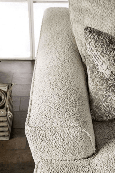 Moorpark Contemporary Off-White Boucle Sofa & Loveseat Set