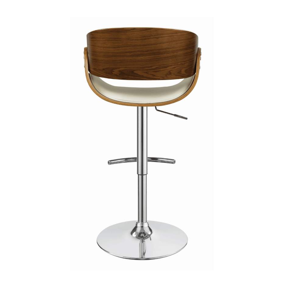 Dana Adjustable Bar Stool White And Chrome