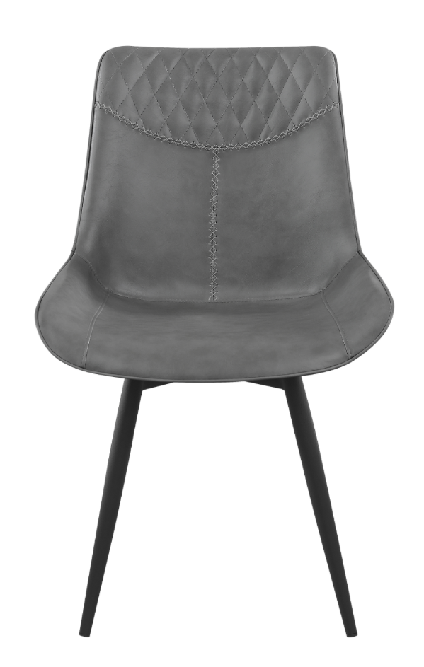 Brassie Upholstered Swivel Side Chairs Grey Set Of 2