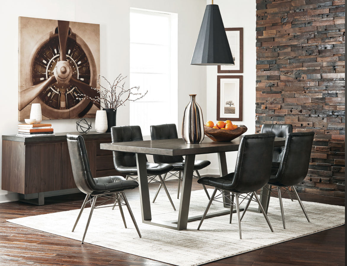 Aiken Tufted Dining Chairs Charcoal Set Of 4