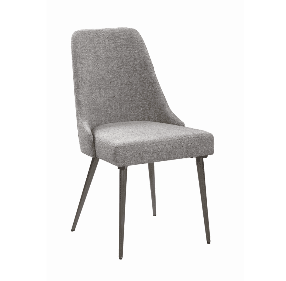 Alan Upholstered Dining Chairs Grey Set Of 2