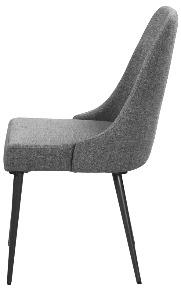 Alan Upholstered Dining Chairs Grey Set Of 2