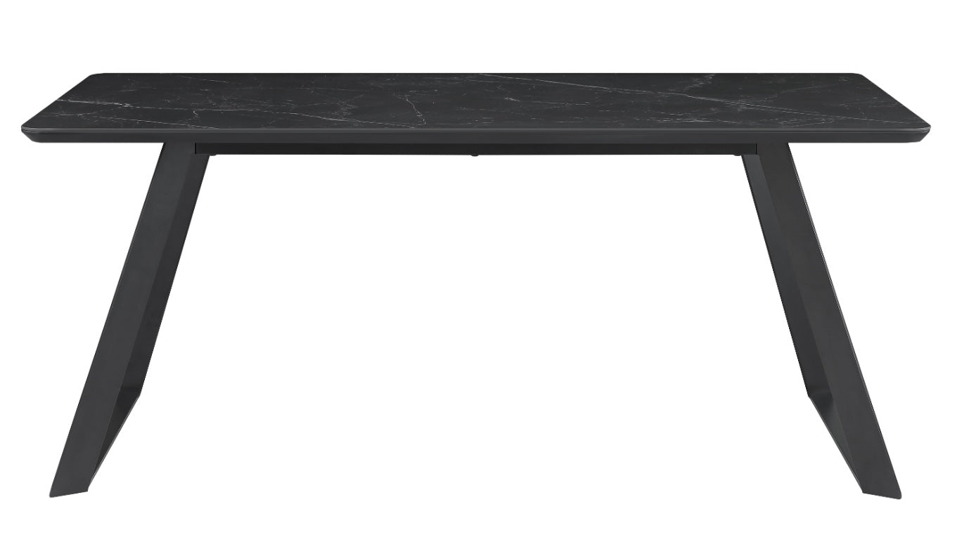 Smith 7-Piece Dining Set with Faux Marble Top