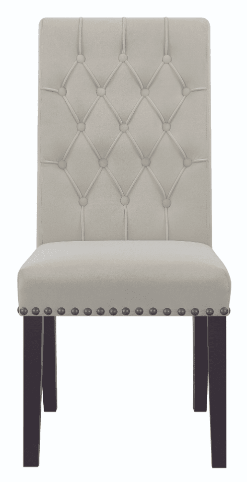 Osborne Rectangular Marble Top Dining Set - Sand & White