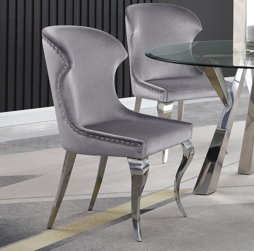 Cheyanne Modern Dining Set with Wingback Chairs