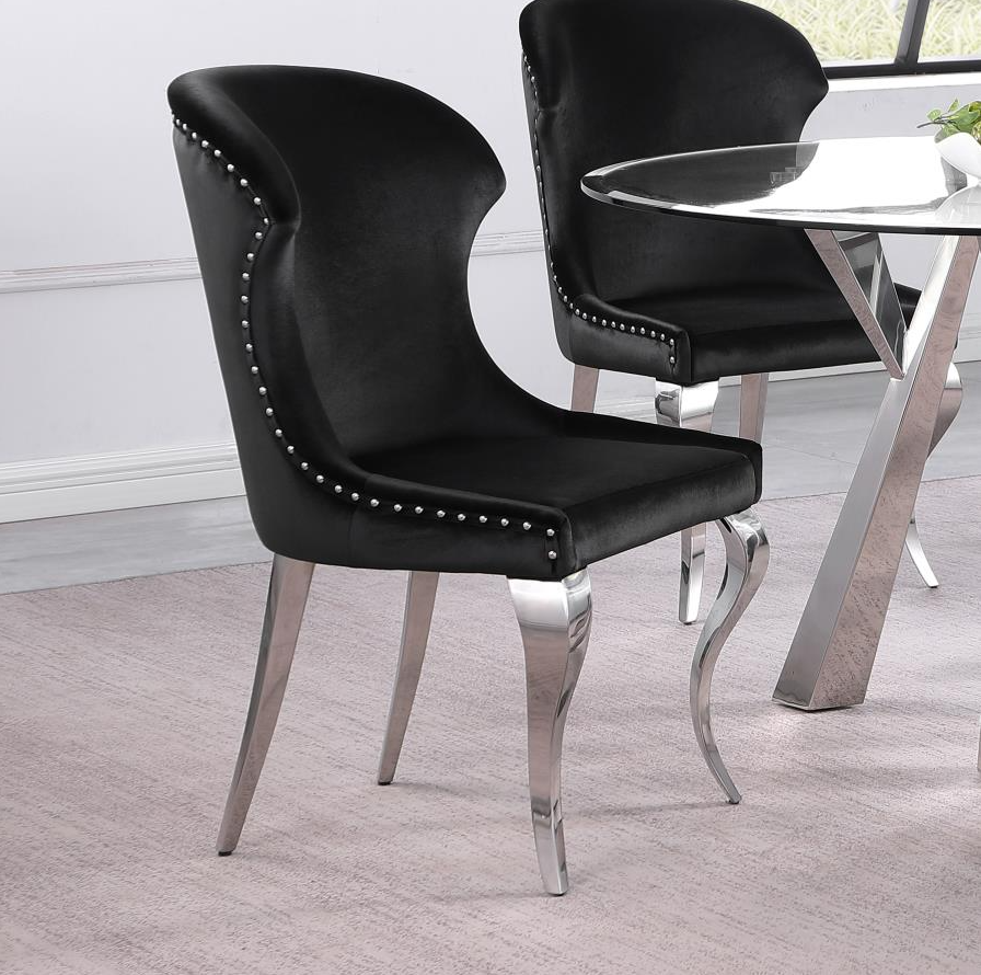 Cheyanne Modern Dining Set with Wingback Chairs