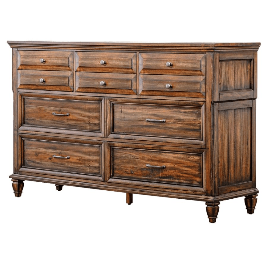 Avenue Eastern Queen Panel Bed Weathered Burnished Brown