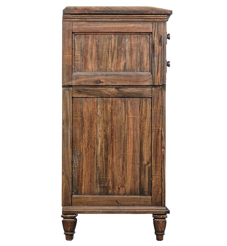 Avenue 8-Drawer Traditional Style Dresser - Burnished Brown
