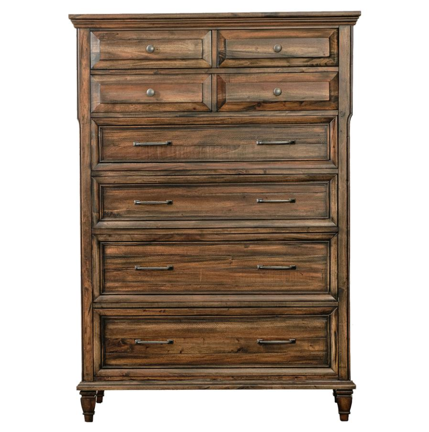 Avenue 8-Drawer Chest Weathered Burnished Brown