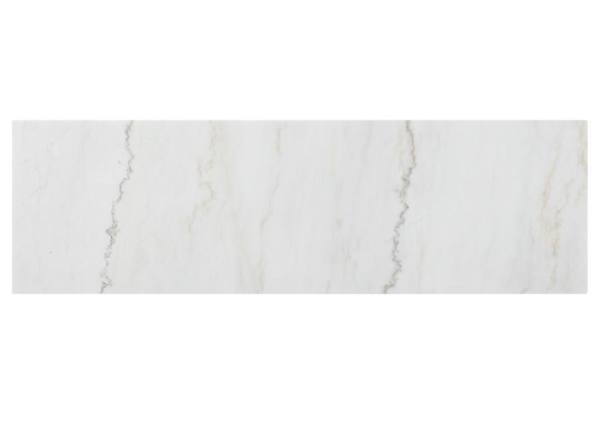 Sherry 3-drawer Marble Top Dining Sideboard Server White and Rustic Espresso