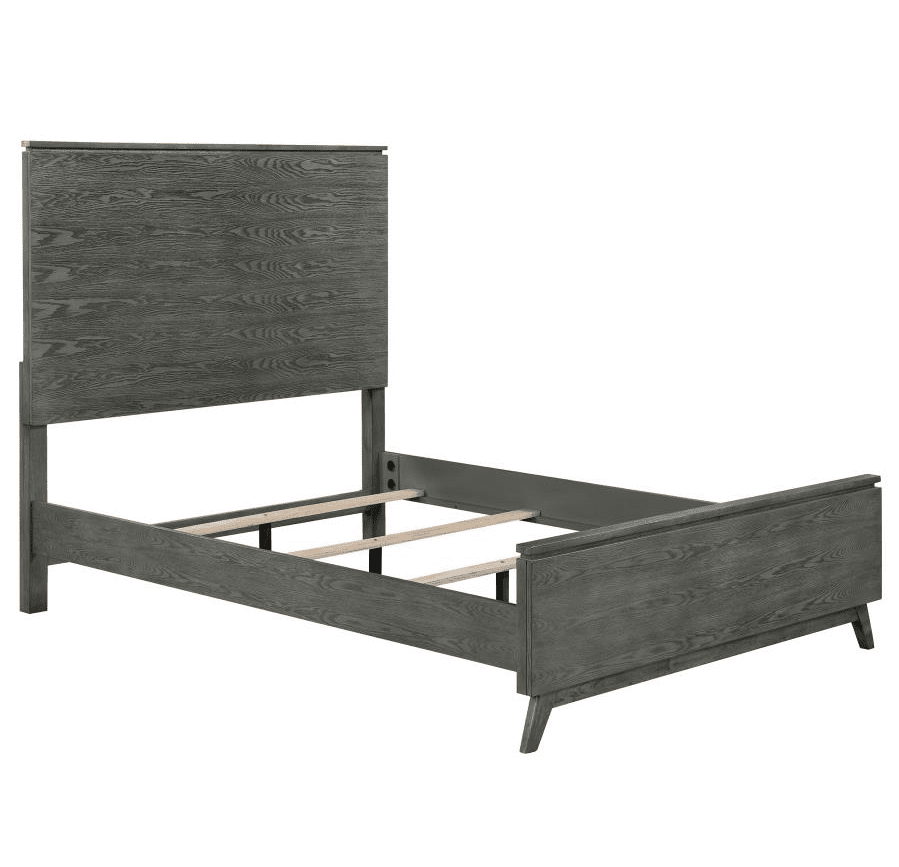 Nathan Mid-Century Modern Panel Bed with 60" Headboard