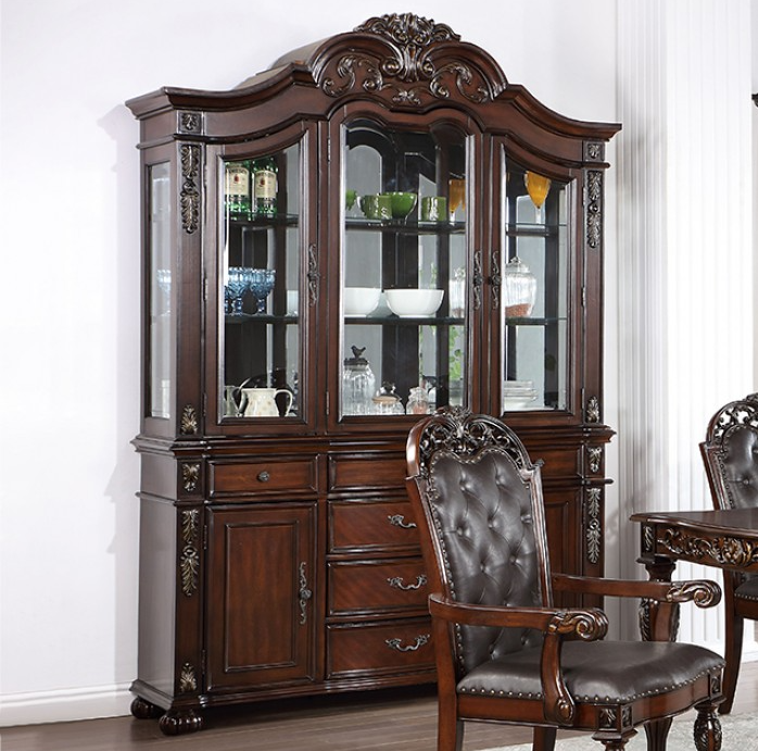 Lucie Traditional Brown Cherry Buffet Finally Home Furnishings LLC