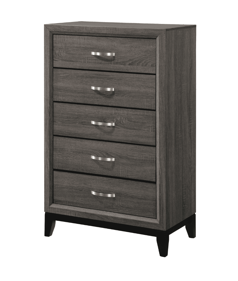 Watson Twin Bed Grey Oak And Black