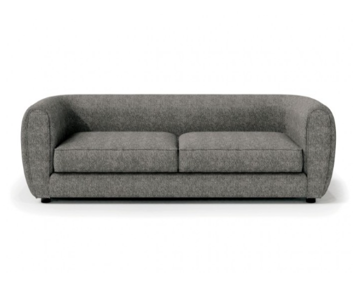 Verdal Contemporary Sofa in Charcoal Boucle