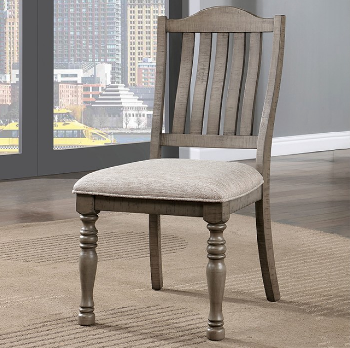 Newcastle 7-Piece Transitional Dining Set - Antique Gray