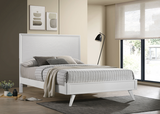 Janelle Modern White Queen Bed