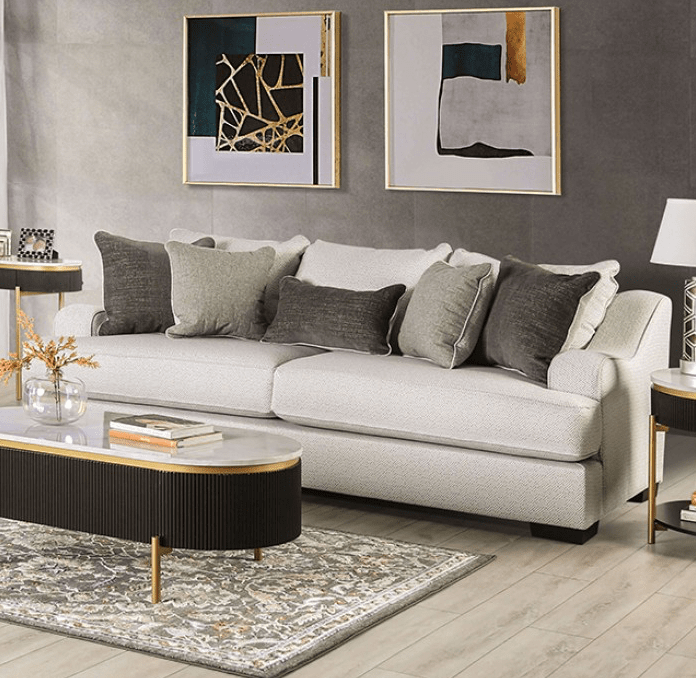 Skyline Oversize Upholstered Sofa with Reversible Cushions - Pewter