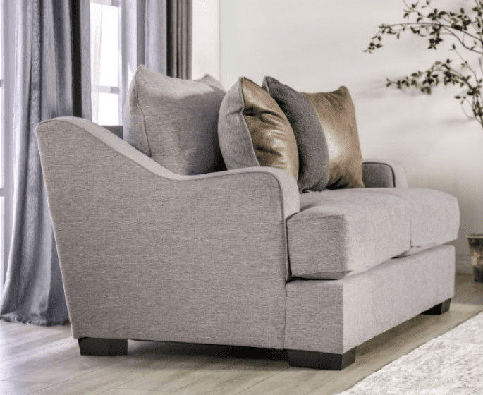 Skyline Oversize Sloped Arm Living Room Set - Gray