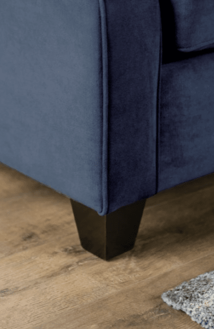 West Brompton Transitional Velvet Sofa - Navy