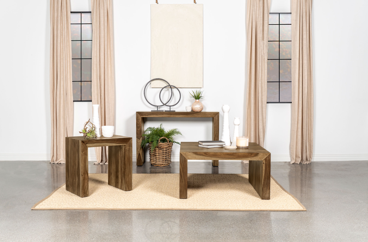 Odilia Square Solid Wood End Table Auburn