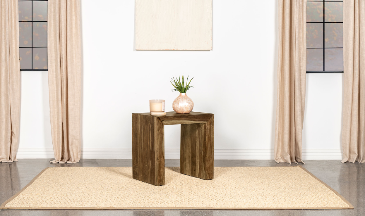 Odilia Square Solid Wood End Table Auburn