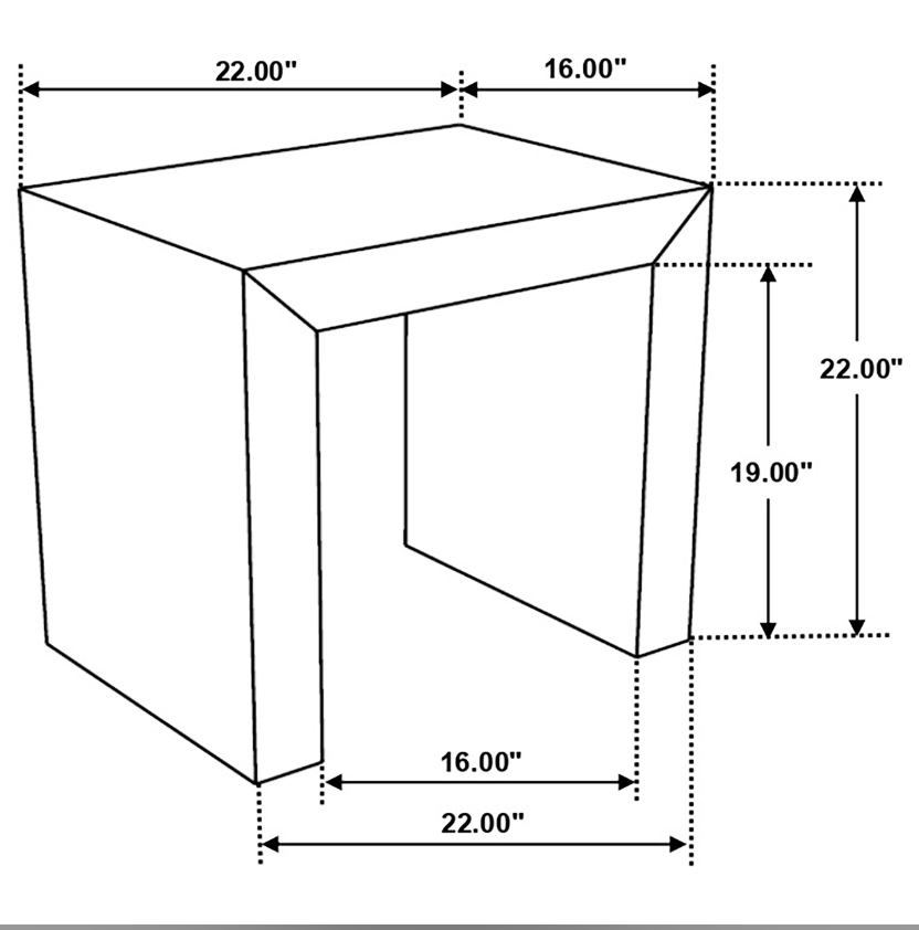 Odilia Square Solid Wood End Table Auburn