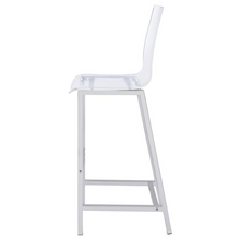 Xavier Modern Clear Acrylic Bar Stool Set of 2