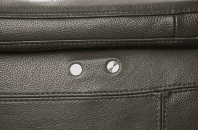 Altamura Italian Leather Power Sofa - Gray