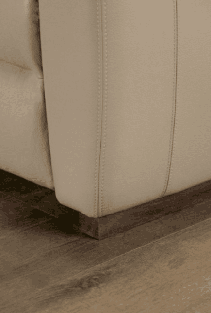 Altamura Italian Leather Power Sofa - Taupe