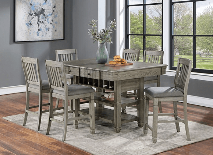 Anaya 7-Piece Counter Height Storage Dining Set