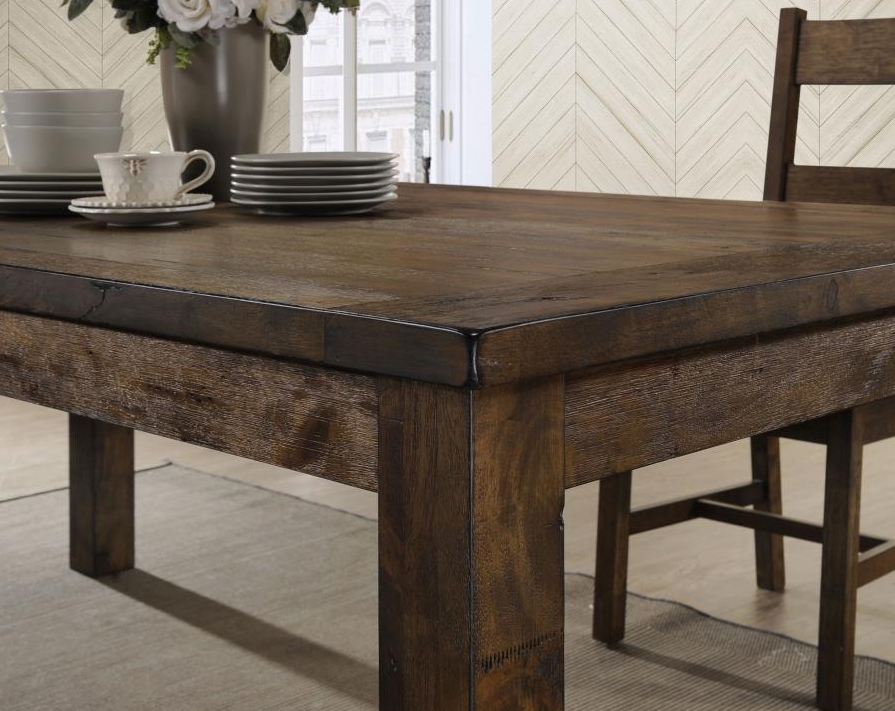 Coleman 7-Piece Dining Set Rustic Golden Brown