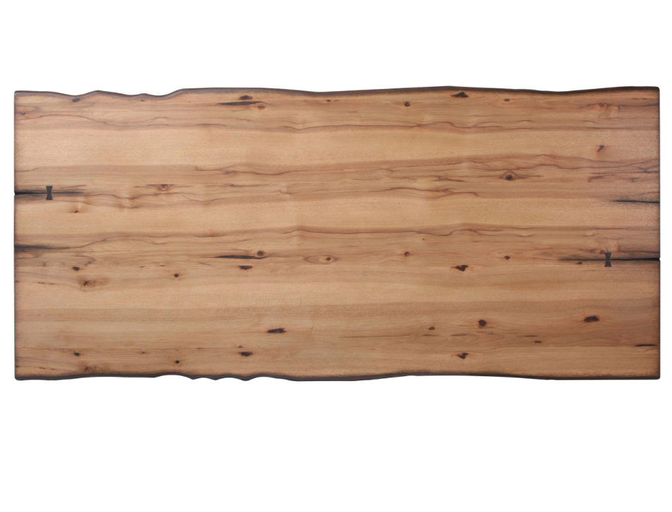 Bexley Rectangular Live Edge Dining Set Natural Honey and Espresso