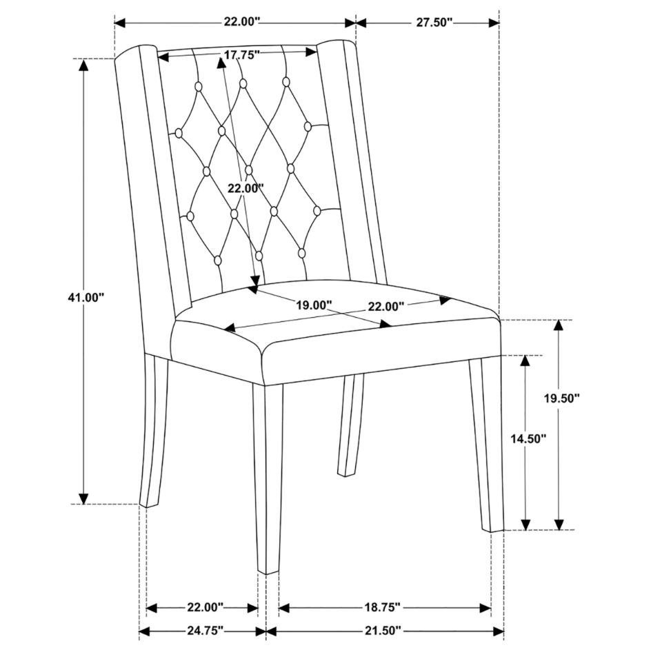 Bexley Rectangular Live Edge Dining Set Natural Honey and Espresso