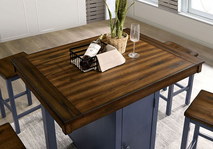 Azurine 5-Piece Counter Height Dining Set