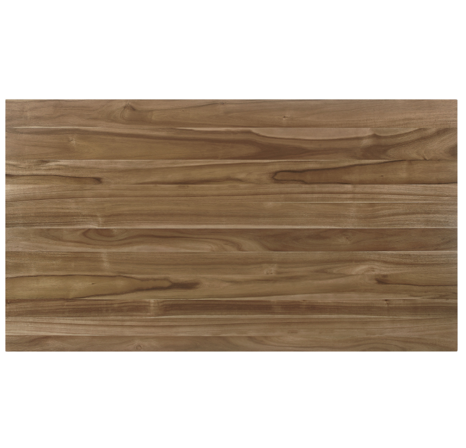 Nogales 7-Piece Rectangular Dining Table Set Natural Acacia And Off White