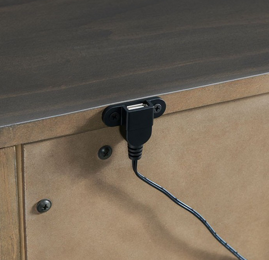 Alaina Transitional 2-Drawer Nightstand - Walnut