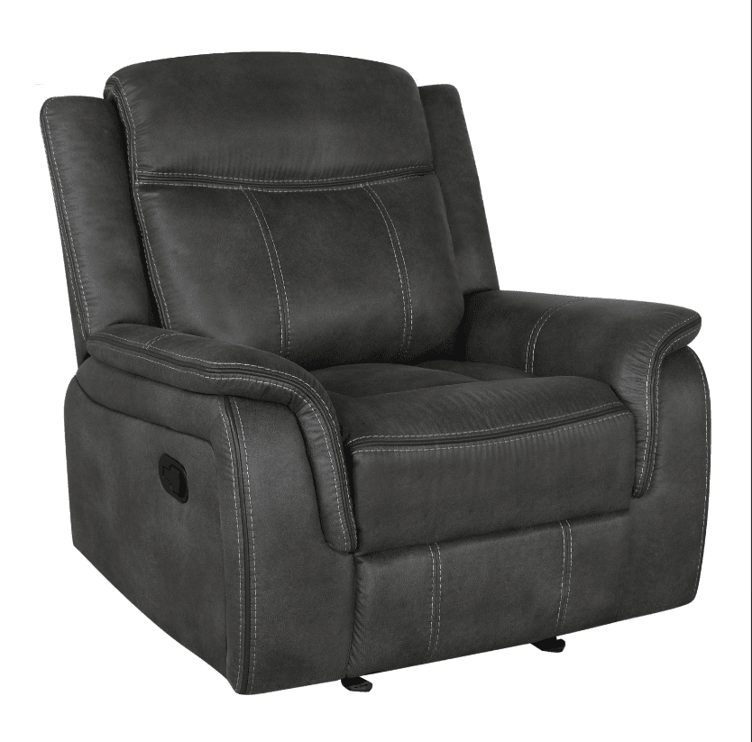 Lawrence Upholstered Tufted Back Glider Recliner