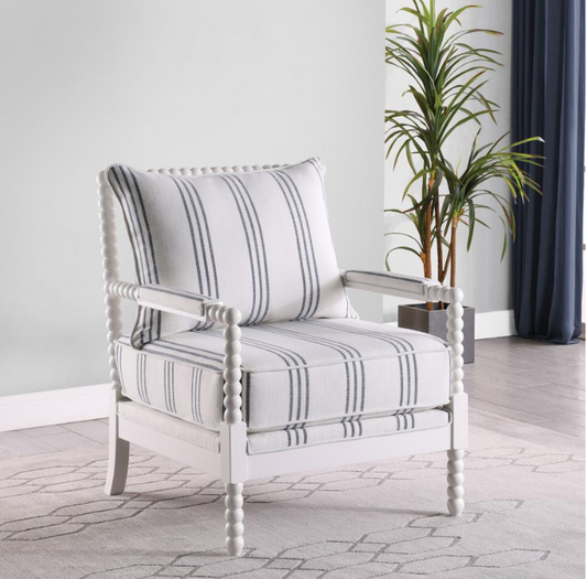 Megan's Chic Gray Spindle Chair