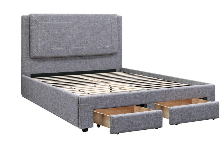 Markus Contemporary Upholstered King Platform Storage Bed