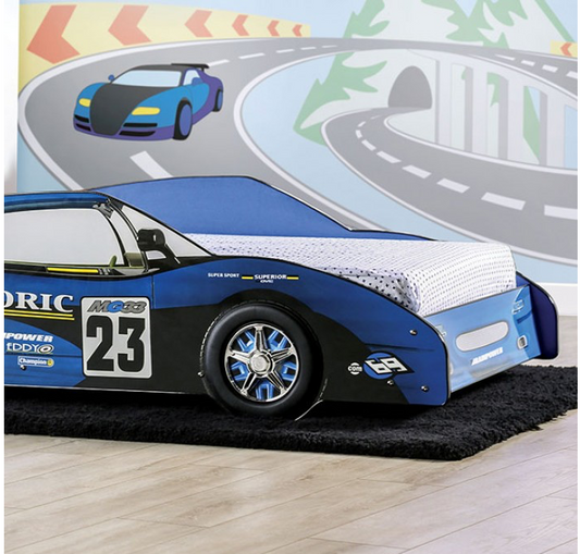 Dustrack Twin Racer Bed - Blue