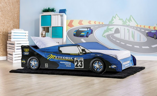 Dustrack Twin Racer Bed - Blue