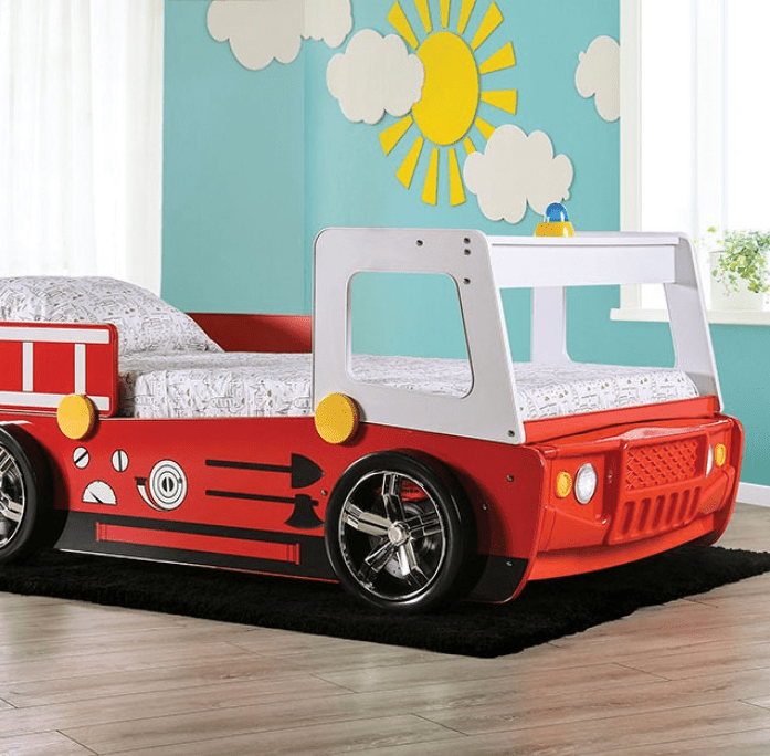 Firestall Twin Firetruck Novelty Bed
