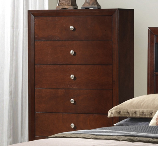Arlington Queen Storage Bed with Bookcase Headboard - Brown Cherry