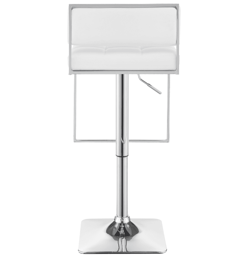 Hunter Modern Adjustable Leatherette Bar Stool with Footrest