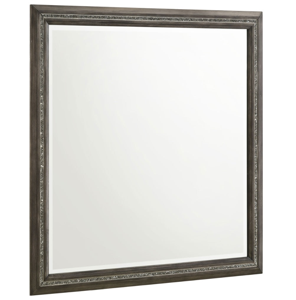 Janine Contemporary Bedroom Set - Gray