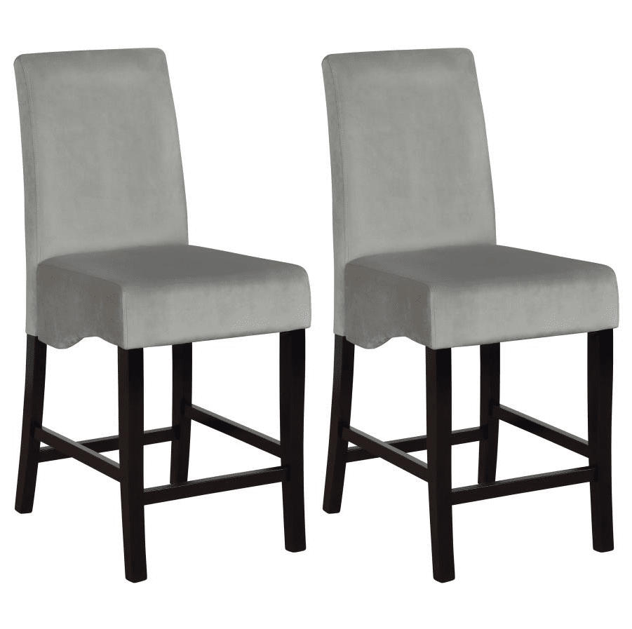 Moroccan Counter Height Chair in Grey Set of 2