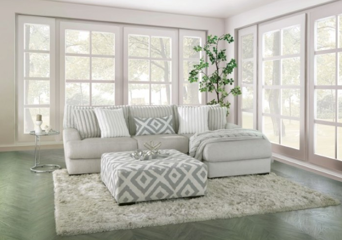 Furniture of America Hermiston Transitional Gray Sectional