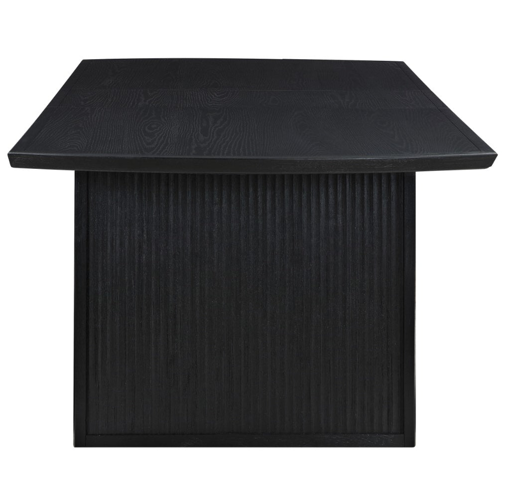 Brookmead 7-Piece Rectangular Dining Set With 18″ Removable Extension Leaf Black