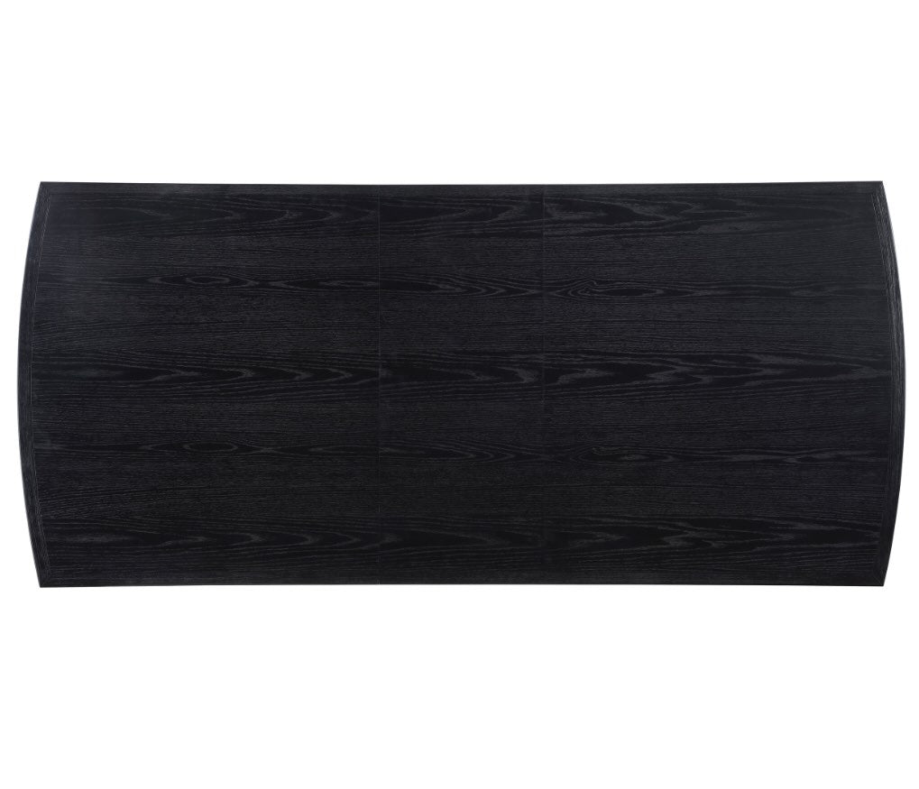 Brookmead 7-Piece Rectangular Dining Set With 18″ Removable Extension Leaf Black